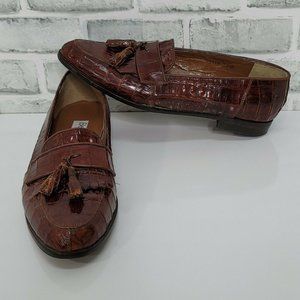 Vintage Belvedere Florence Mens 11.5M Croc Shoes